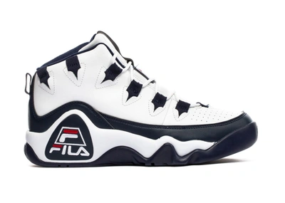 Pre-owned Fila Grant Hill 1 White Navy In White/ Navy- Red