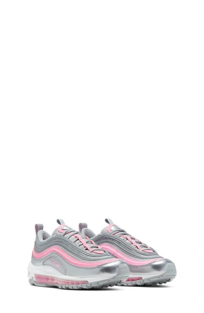Nike Kids' Air Max 97 Sneaker In Silver/ Pink-grey-white