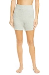 Skims Cozy Knit Shorts In Onyx