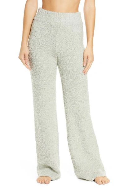 Skims Cozy Boucle Knitted Trousers In Bone