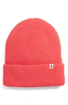 Madewell Recycled Cotton Beanie In Neon Flamingo