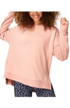 Sweaty Betty After Class Sweatshirt In Misty Rose Pink