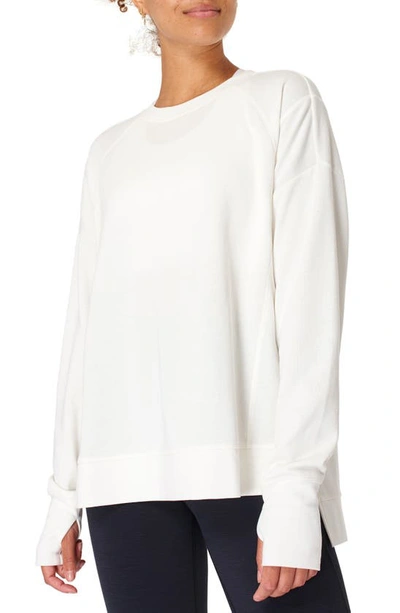 Sweaty Betty After Class Sweatshirt In Optic White