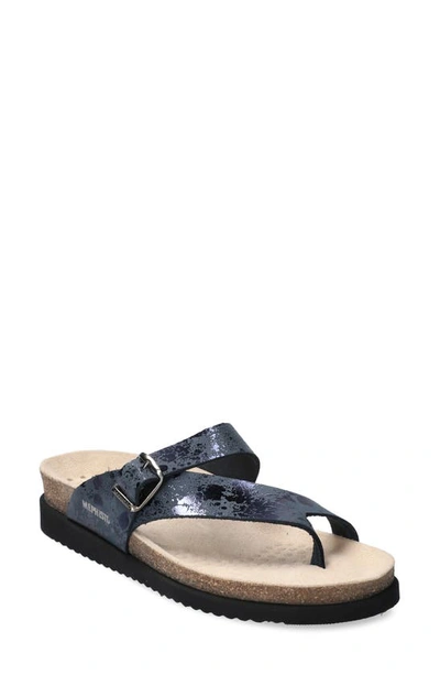 Mephisto 'helen' Sandal In Navy Paint Leather