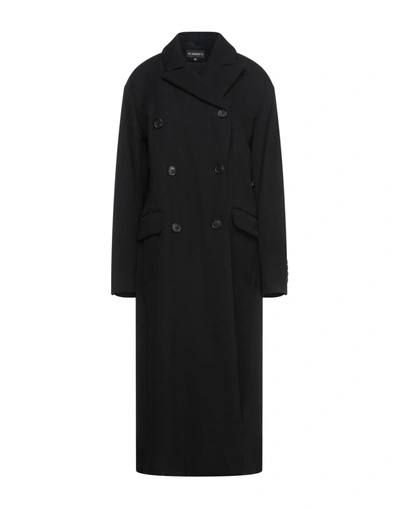 Ann Demeulemeester Coats In Black