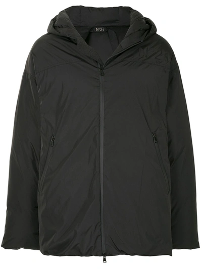 N°21 Short Padded Jacket In Black