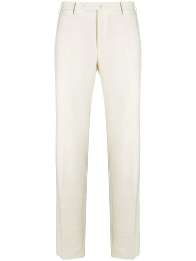 Incotex Straight-leg Chino Trousers In White