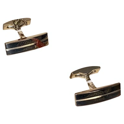 Pre-owned St Dupont Cufflinks In Silver