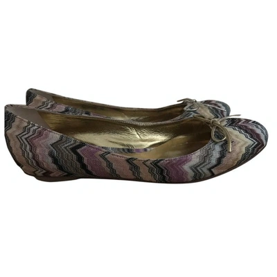 Pre-owned Missoni Cloth Ballet Flats In Multicolour