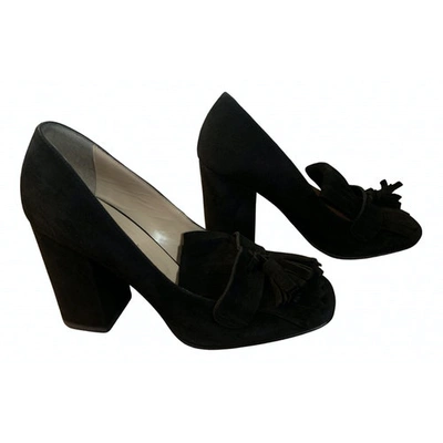 Pre-owned Jucca Flats In Black