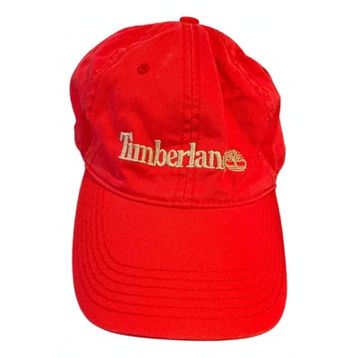 Pre-owned Timberland Hat In Red