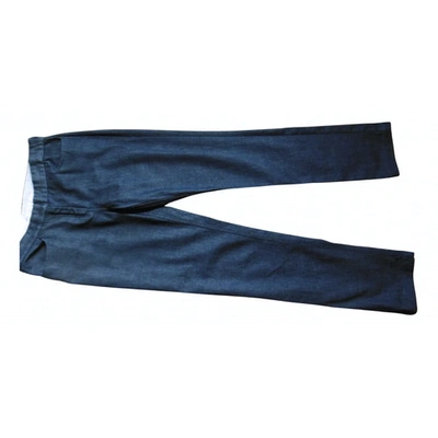 Pre-owned Joseph Straight Jeans In Navy