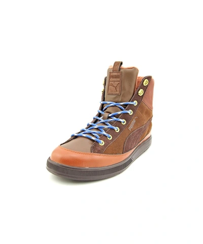 Puma Archive Lite Mid Ou Men Round Toe Leather Sneakers' In Brown | ModeSens