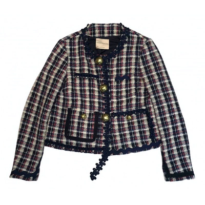 Pre-owned Erika Cavallini Tweed Jacket In Multicolour