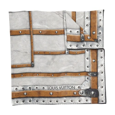 Louis Vuitton Scarf Time Trunk In Silver