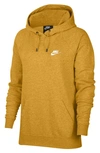 Nike Sportswear Essential Pullover Fleece Hoodie In Chutney/heather/white