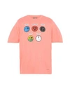 Ps By Paul Smith T-shirts In Salmon Pink