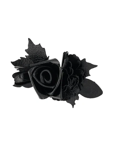 Philosophy Di Lorenzo Serafini Floral Brooch In Black