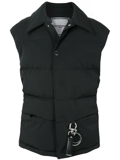 Wooyoungmi Oversized Padded Gilet In Black