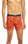 Saxx Vibe Peace Sign Boxer Briefs In Red Halloweenie