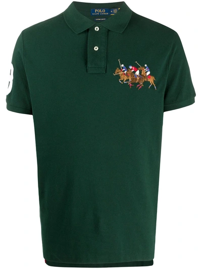 Polo Ralph Lauren Triple-pony Polo Shirt In Green
