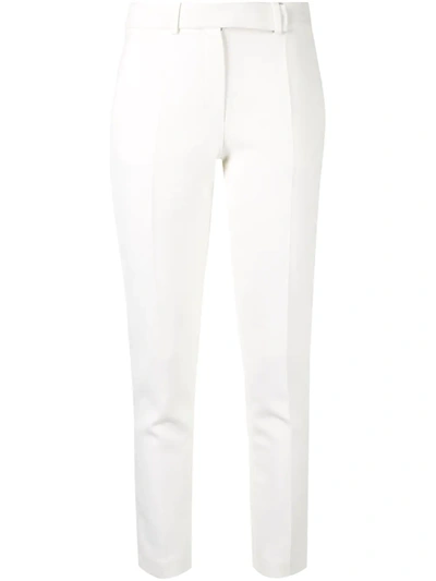 Paule Ka Belted Tapered Trousers In White