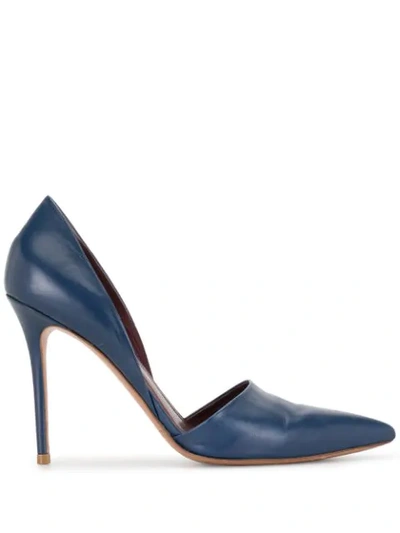 Pre-owned Celine  Stiletto Pumps In Blue