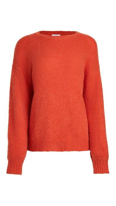 Equipment Marsielle Alpaca & Wool-blend Sweater In Ruby Rouge