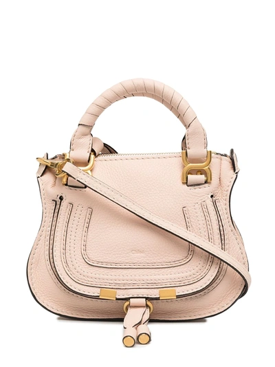 Chloé Mini Marcie Handbag In Pink