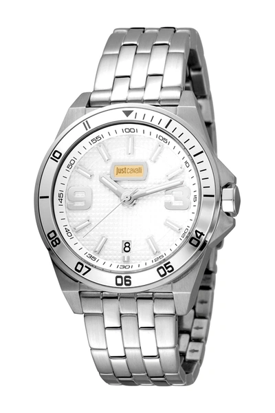 Just Cavalli Sport Stainless Steel Bracelet Watch In Silver