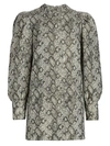 The Andamane Baylee Snakeskin Jacquard Mini Dress