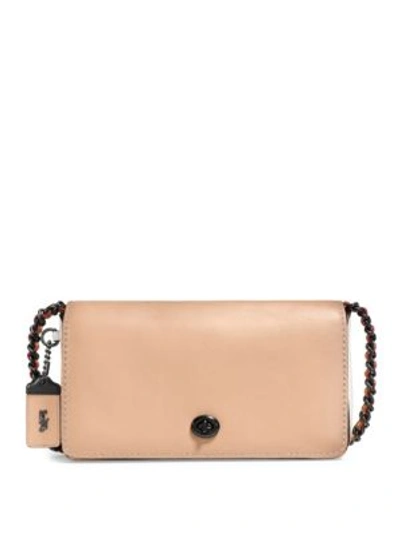 Coach 1941 Leather Crossbody Bag In Nude