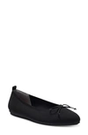 Vince Camuto Women's Flanna Washable Knit Bow-tie Flats Women's Shoes In Black