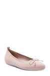 Vince Camuto Women's Flanna Washable Knit Bow-tie Flats Women's Shoes In Mauve