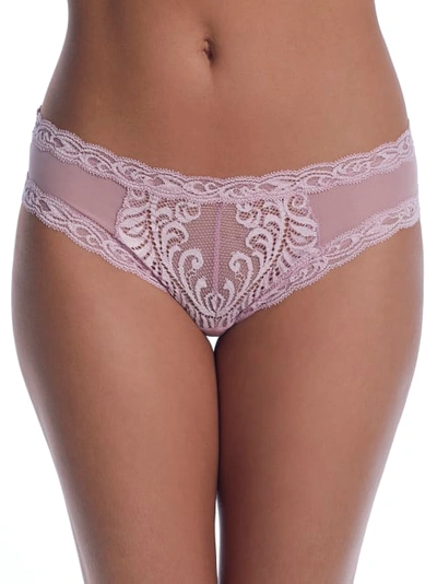 Natori Feathers Low-rise Sheer Hipster Underwear 753023 In Spanish Rose