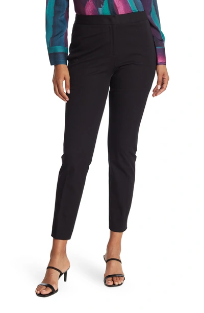 Donna Karan Women's High-rise Slim Trousers In Black