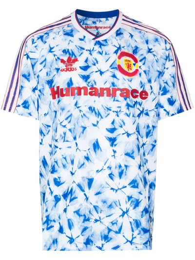 Adidas Originals X Pharrell Williams 'man Utd' T-shirt In Blue