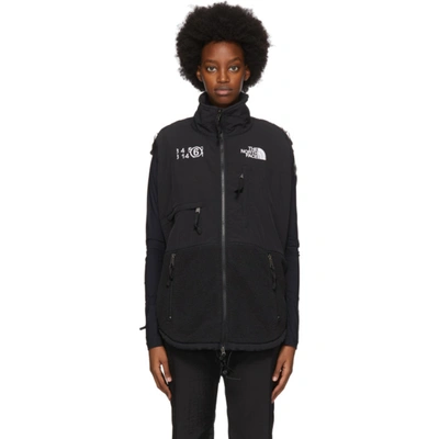 Mm6 Maison Margiela Black The North Face Edition Fleece Circle Sweater In 900 Black
