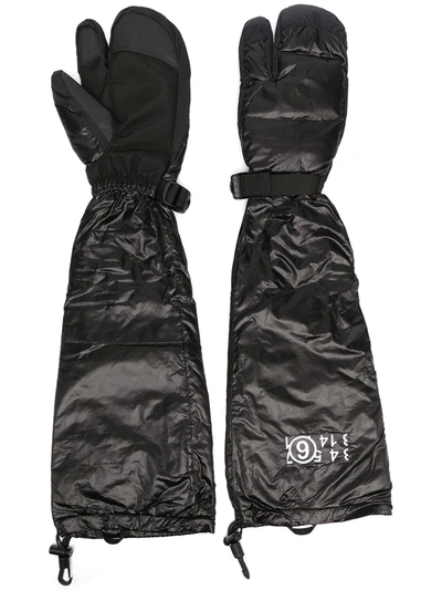 Mm6 Maison Margiela X Tnf W-himalayan Tabi Gloves In Black