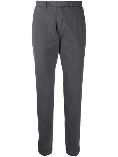 Briglia 1949 Straight-leg Cotton Trousers In Grey