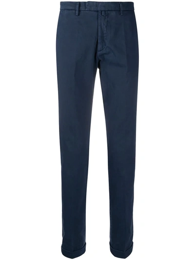 Briglia 1949 Straight-leg Cotton Trousers In Blau