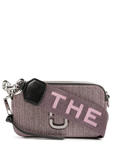 The Marc Jacobs Snapshot Glittered Camera Bag In Pink