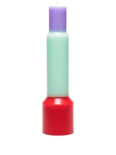 Hay Multicoloured Pillar Xl Candle In Red