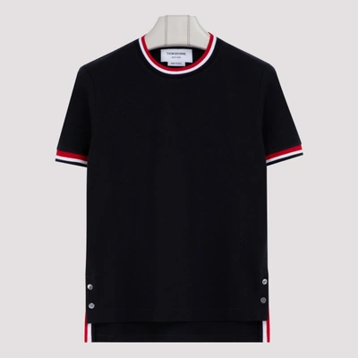 Thom Browne Cotton T-shirt In Blue