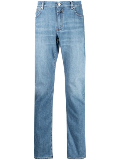 Closed Straight-leg Distressed-effect Jeans In Blue