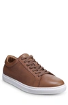 Allen Edmonds Men's Courtside Leather Low-top Sneakers In Walnut Leather