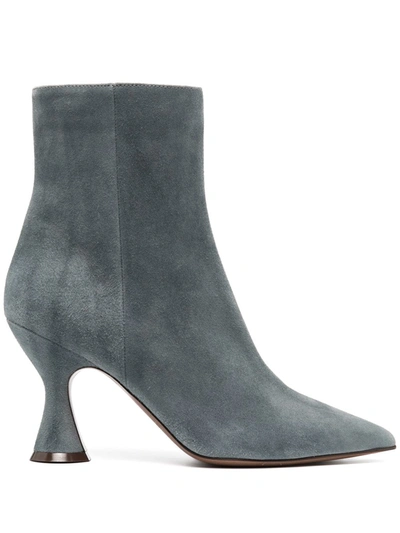 L'autre Chose Pointed Ankle Boots In Blue