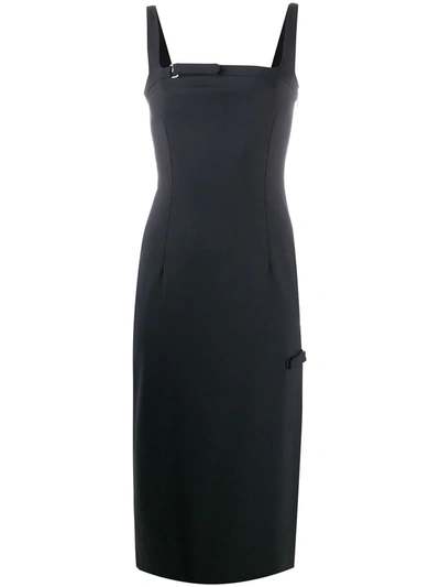 Coperni Slim-fit Midi Dress In Black