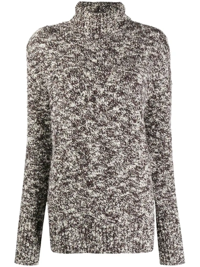 Joseph Bouclé-knit Merino Wool-blend Turtleneck Sweater In Neutrals