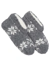 Ralph Lauren All Over Snowflake Bootie In Grey Heather